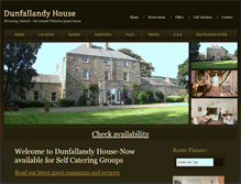 Tablet Screenshot of dunfallandyhouse.co.uk